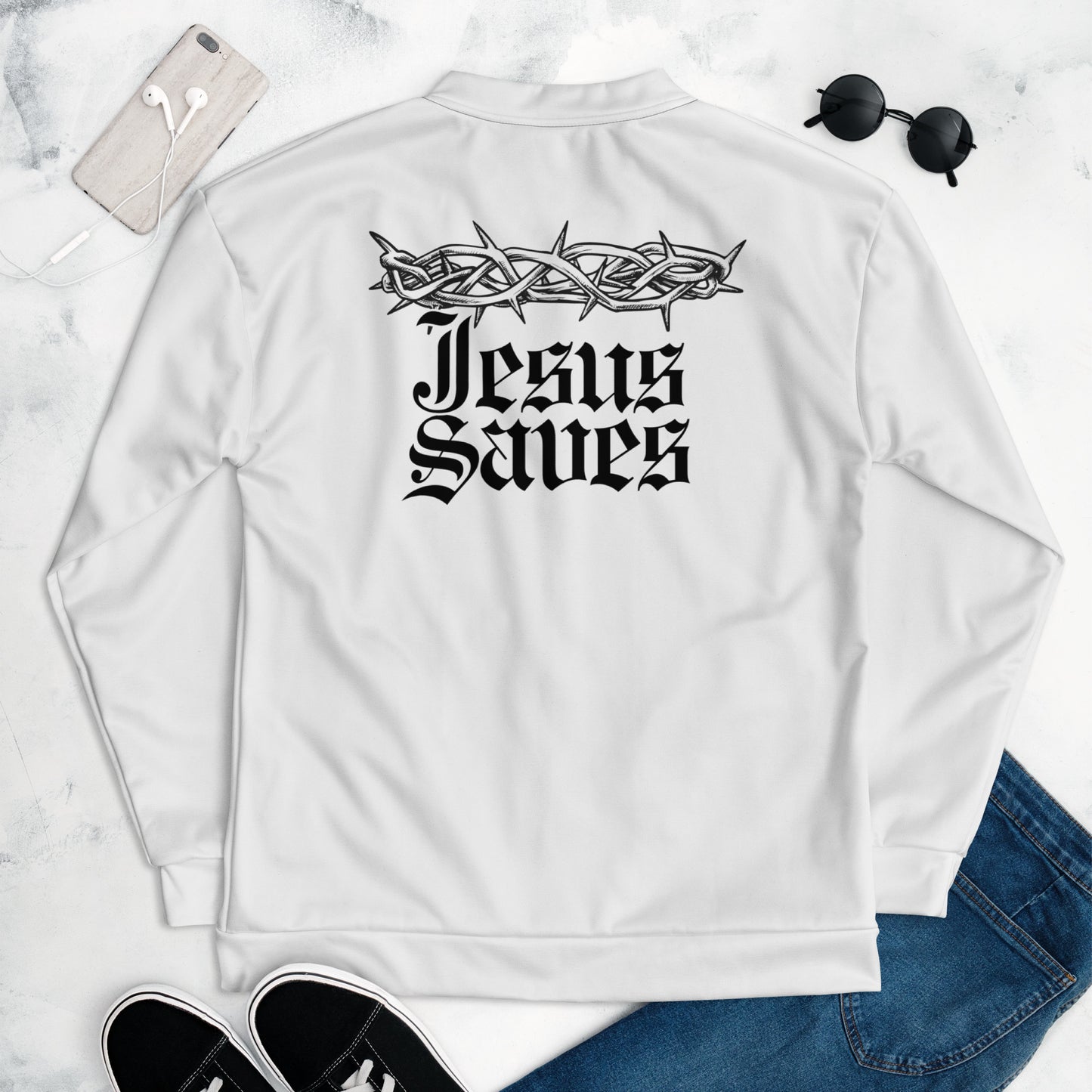 Jesus Saves π Bomber Jacket