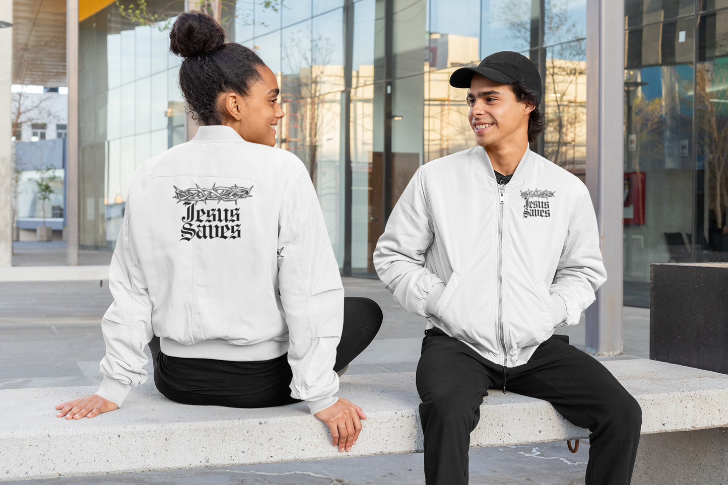Jesus Saves π Bomber Jacket