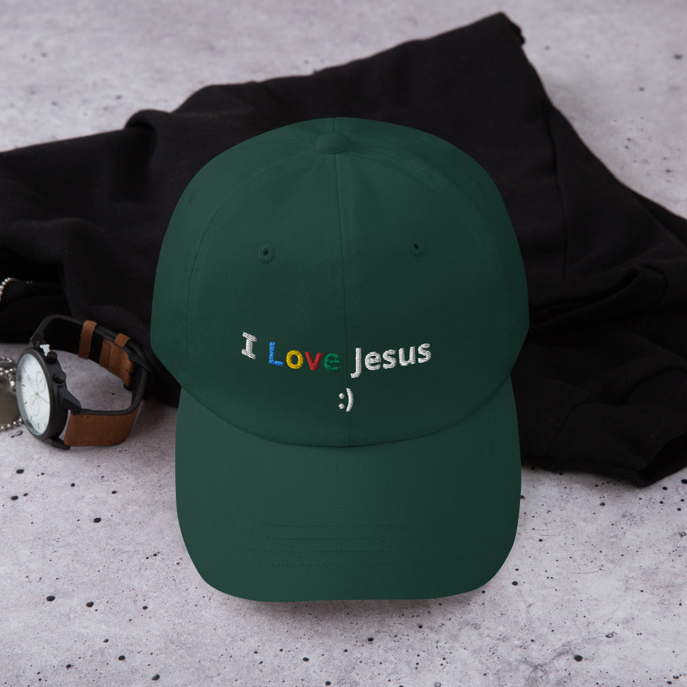 I Love Jesus:) Embroidery Hat