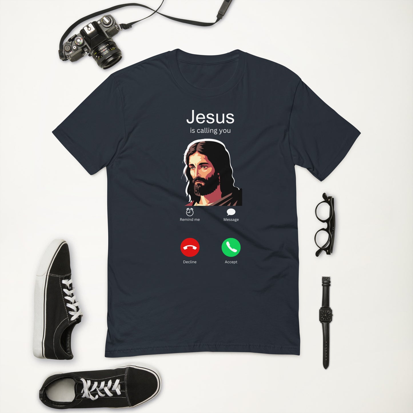 Jesus is Calling ☎️ (Dark Mode) Men's T-shirt