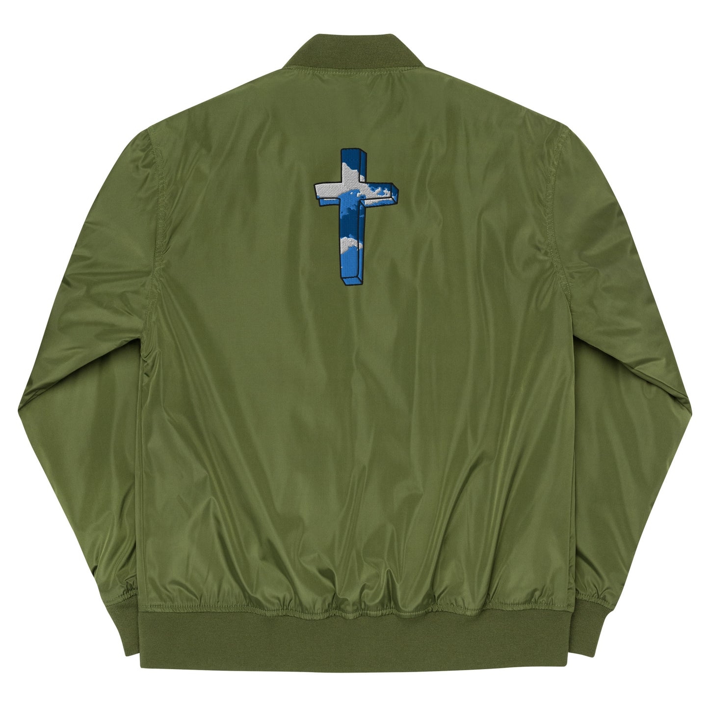 The Cross Embroidery Bomber Jacket