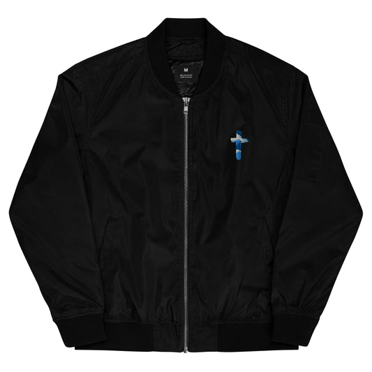 The Cross Embroidery Bomber Jacket
